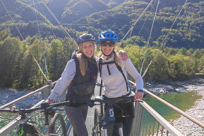 BikeBrix Scenic Cycling Tour in Lake Maggiore Ascona Locarno - Riding through the valley town