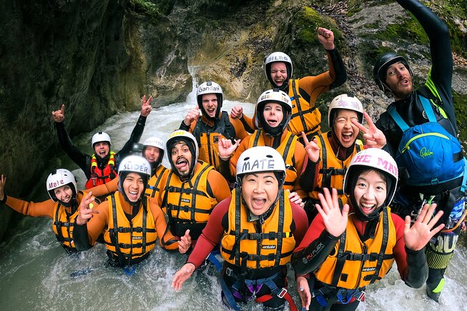Canyoning in Interlaken from Zurich - Getting fitted for a three-hour canyoning session