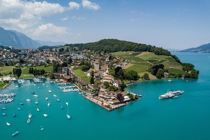 Cheese platter by Boat on Lake Thun, Interlaken - Cheese and Lake Thun make an easy evening pair