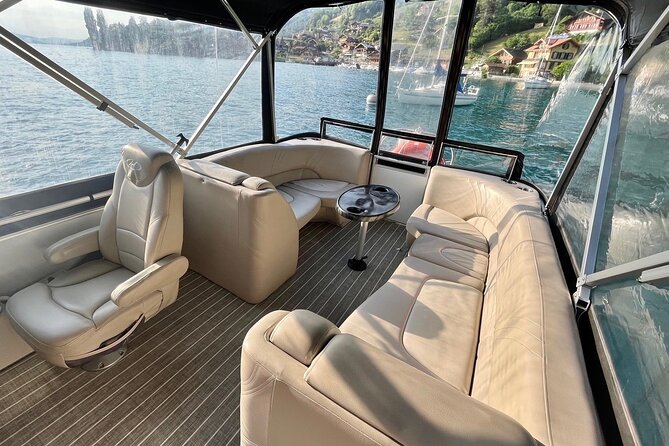 Cheese platter by Boat on Lake Thun, Interlaken - The role of Captain Chris