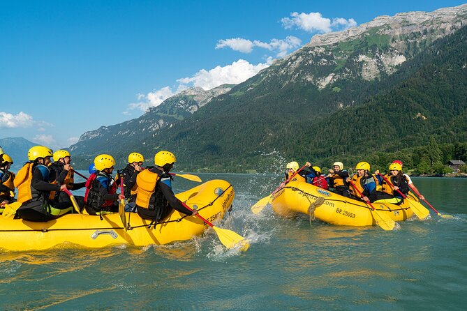 Family Rafting - The Lake Brienz finish