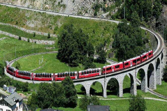 From Milan: St. Moritz and Panoramic Bernina Express Tour - Boarding the red train