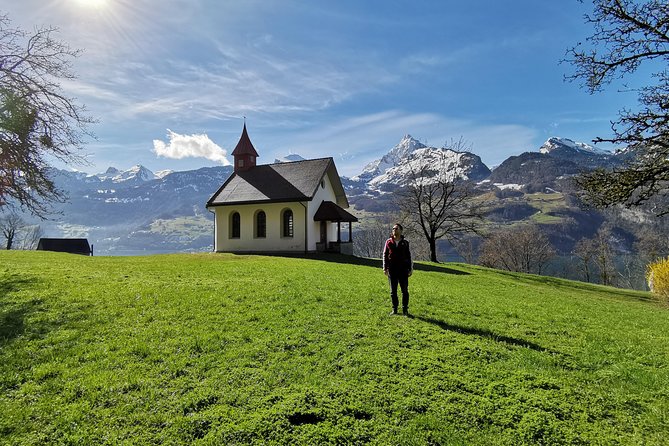 From Zurich: Breathtaking waterfall and lakes private tour - Walking behind the water near Linthal