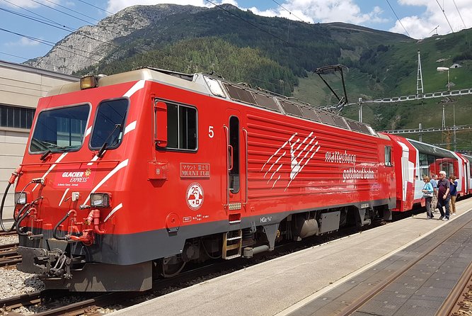 Glacier Express Panoramic Train Round Trip in one Day Private Tour from Basel - Disentis and the climb toward Oberalp Pass