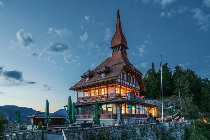 Harder Kulm - Top of Interlaken - Cable Car Ticket - The Two-Lakes-Bridge and glass-floor platform