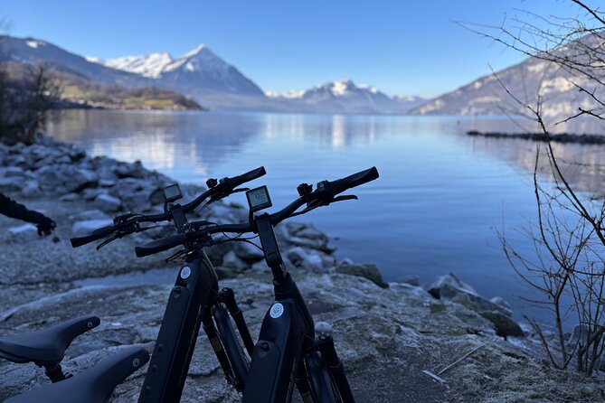 Interlaken Valley Winter E-Bike Tour: Rivers, Lakes & Castles - Starting beside the Aare River at 11:45