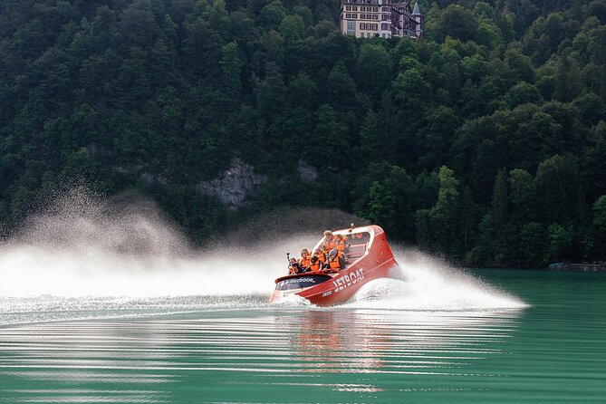 Jetboat Interlaken - Mountain views from a lower angle