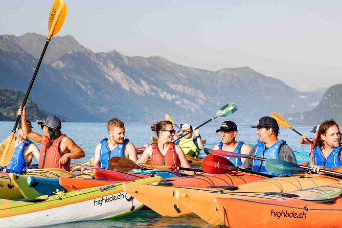 Kayak Tour of the Turquoise Lake Brienz - Summer warmth, evening calm, and colder-season gear