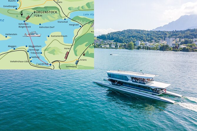 Lake Lucerne 1-Hour Catamaran Cruise - Leaving Lucerne from Landungsbrücke 3