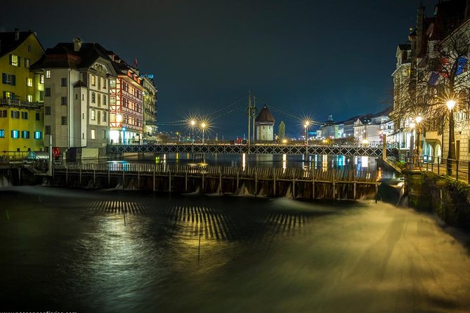 Lucerne by Night Photo Tour - Chapel Bridge and the Lucerne River