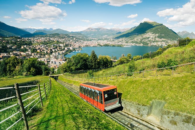 Lugano Region Guided Excursion from Lugano to Monte San Salvatore by funicular - Piazza della Riforma and Lugano’s civic center