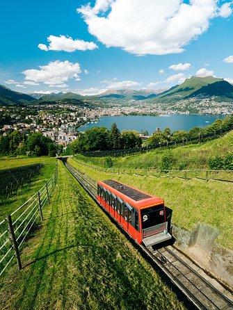 Lugano Region Guided Excursion from Lugano to Monte San Salvatore by funicular - The summit at 912 meters