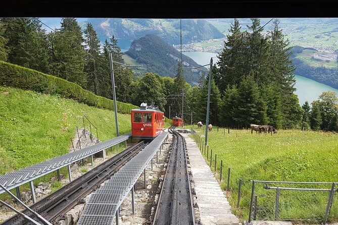 Mt. Pilatus Golden Roundtrip Small Group Day Trip from Basel - Down by cableway through Fräkmüntegg