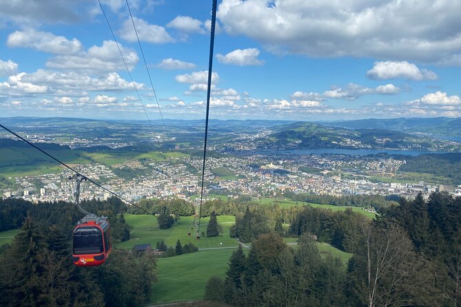 Mt Pilatus Peak and Lake Lucerne Cruise Small Group from Lucerne - Descending by the world’s steepest rack railway