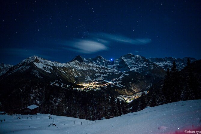 Night Sledding with Fondue - Riding the gondola into the snow