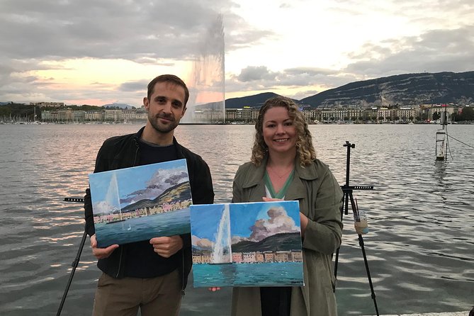 Painting Master Class by the Geneva Lake - Saint Peter’s Cathedral adds a city view