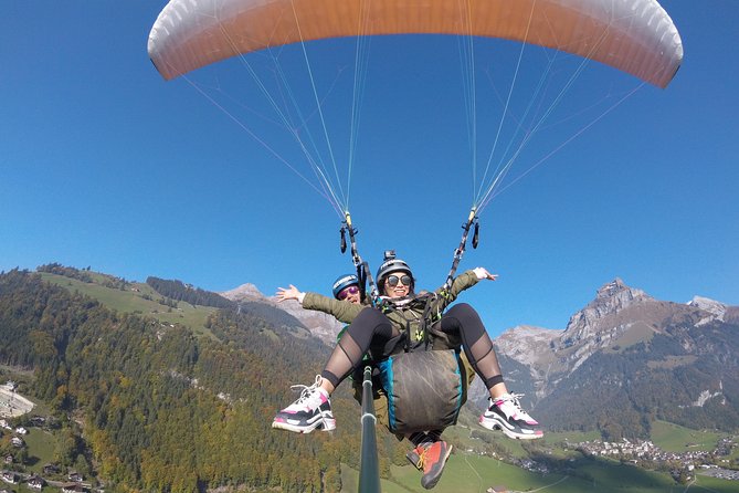 Paragliding Tandemflight Lucerne - Engelberg - Engelberg views, Mount Titlis, and the feeling of open air