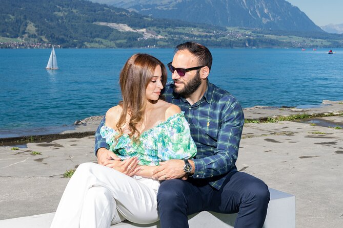 Phototour Private Photoshoot in Interlaken & Lake Brienz and Thun - Lake Thun, Neuhaus, and the profile of Niesen