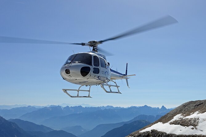 Private helicopter flight to Stockhorn mountain, with view to the Swiss Alps - The Eiger, Mönch, Jungfrau, and Stockhorn