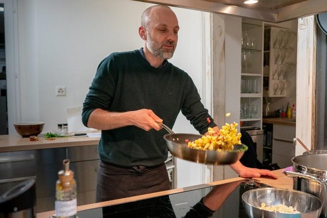 Private Swiss Cooking Class in Kriens with a Professional Chef - Sitting down in Marco’s restaurant after the cooking