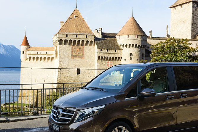 Private Trip from Geneva to Swiss Riviera Montreux & Chamonix - Château de Chillon beside Lake Geneva