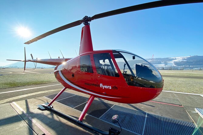 Swiss Capital city helicopter sightseeing tour - the ideal flight to see Berne - Wankdorf Stadium and the big YB logo