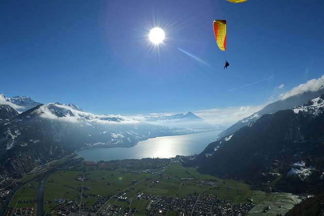 Tandem Paragliding Experience from Interlaken - Ten to twenty minutes above the valley