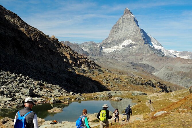 Zermatt Guided Day Hike - Riding the Gornergrat railway above Zermatt