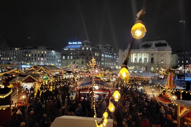 Zurich Christmas Market Tour - Neumarkt and the Old Town lights