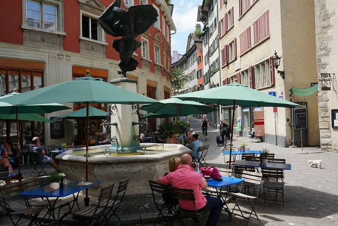 Zürich Historic District Tour - Brunngasse and the small details above street level